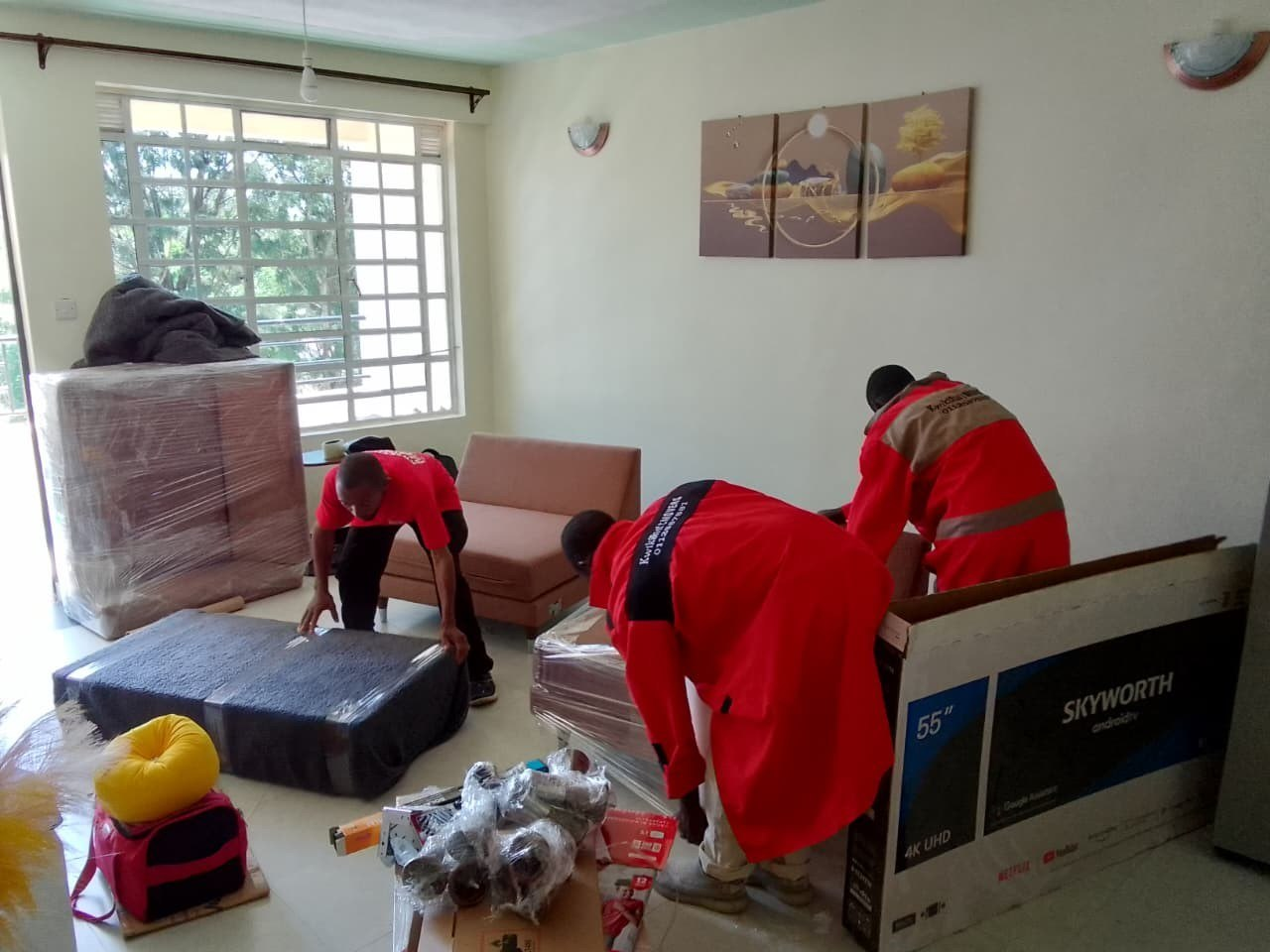Kwikshift movers packing household items