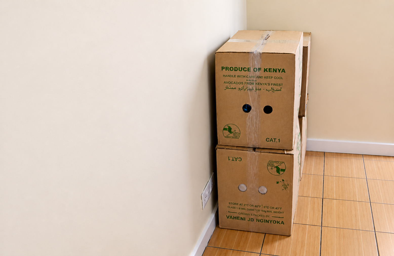 Kwikshift Movers organising packing materials for a relocation project